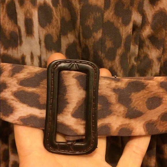 Free People Cheetah Print Trench Coat - Picture 6 of 10